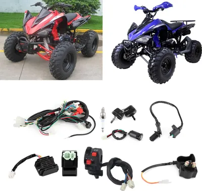 Immagine prodotto di Set di cablaggi per avviamento elettrico, accessori, adatto per GY6 125 cc 150 cc Quad Bike ATV