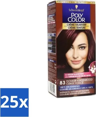 Obrázok produktu pre Schwarzkopf Poly Color farba na vlasy tmavočervená 50 ml – výhodné balenie – 25 kusov