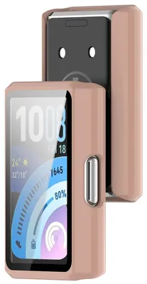 Produktbild von Schutzhülle mit Glas für Huawei Band 11 Pro, Bizon Case Watch Adamo, Rosa