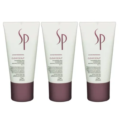 Produktbild von Wella SP Clear Scalp Shampeeling 3 x 150 ml Kopfhautlotion Set