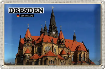 Produktbild von Blechschild Städte Dresden Deutschland Ganisonskirche 30x20cm