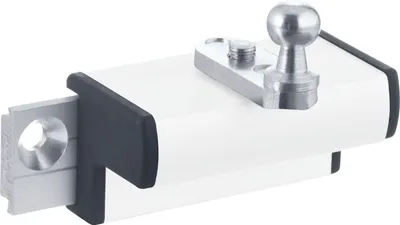 Produktbild von Flügelbock für Rechteckfenster, Aluminium weiß, 1 Stück | passend zu GEZE Oberlichtöffner OL 90 N / OL 95