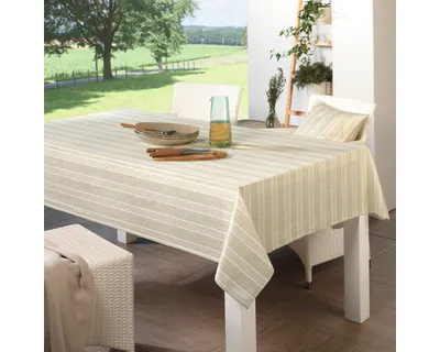 Produktbild von Outdoor Tischdecke Bilbao natur 130 x 160 cm