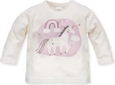 Produktbild von Pinokio Langarmshirt Unicorn Einhorn weiß 86