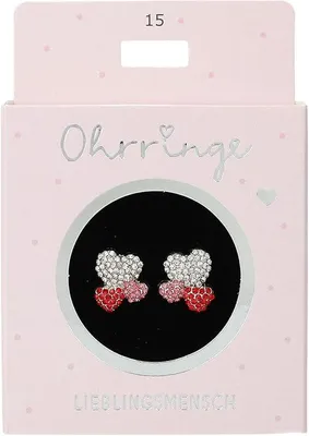 Image de DEPESCHE Boucles d'oreilles scintillantes 3 cœurs Personne préférée n° 15