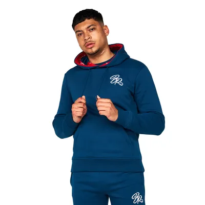 Produktbild von Born Rich - "Fontaine" Kapuzenpullover für Herren BG608 (L) (Flugkapitänblau)