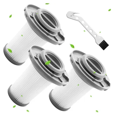 Produktbild von 3 Stück Ersatzteile Filter für Rowenta ZR009005, Ersatzfilter für Rowenta X-Force Flex 8.60 RH96, X-PERT 6.60 RH68 Filter RH9637 RH9638 RH9639 RH9677 RH9678 RH9679 RH9680 RH9690 RH9695, mit Bürste