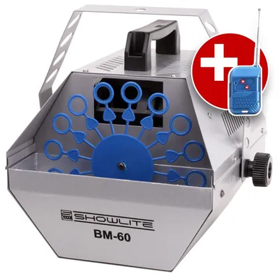 Produktbild von Showlite BM-60 Seifenblasenmaschine mit Funkfernbedienung