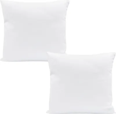 Produktbild von 2x Kopfkissen 50x50 cm Innenkissen Steppkissen Mikrofaser Kissen für Allergiker füllkissen Bettkissen Schlafkissen Pillow (Weiß, 2er Set 50 x 50 cm)
