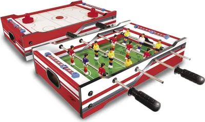 Produktbild von Carromco Multifunktionstisch Flip-XM Tischauflage 2In1 Multigame Kicker Hockey Spieltisch inkl. Pusher, Puck und Bällen