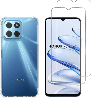 Image de Housse antichoc pour Honor 70 LITE et 2 protections d'écran en verre trempé Phonillico®
