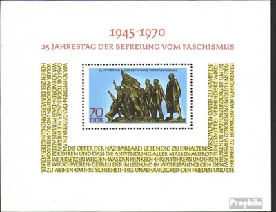 Produktbild von Briefmarken DDR 1970 Mi Block32 (kompl.Ausg.) gestempelt 25.Jahrestag der Befreiung vom Faschismus / Bl.32