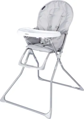 Image de Chaise haute pliable Cabino Happy grise
