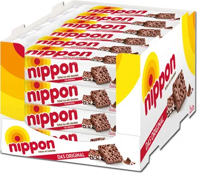 Obrázok produktu pre Nippon Puffreis 200 g, čokoláda, 24 balení