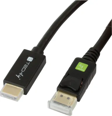 Produktbild von Techly DisplayPort 1.2 auf HDMI Kabel schwarz 1m