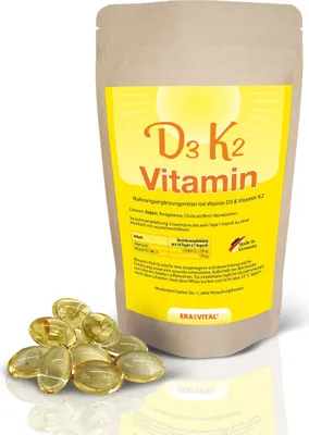 Produktbild von VITAMIN D3 (10.000 I.E.) & K2 (MK-7) 360 Kapseln