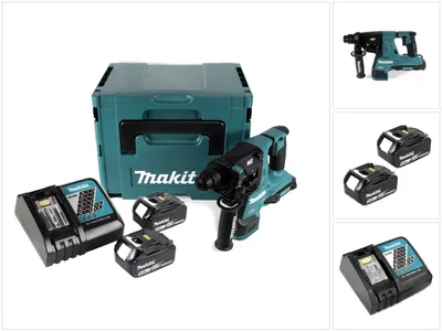 Produktbild von Makita DHR 280 RTJ Akku Bohrhammer Brushless SDS-PLUS im Makpac + 2x 18 V- 5 Ah / 5000 mAh Akku und Ladegerät
