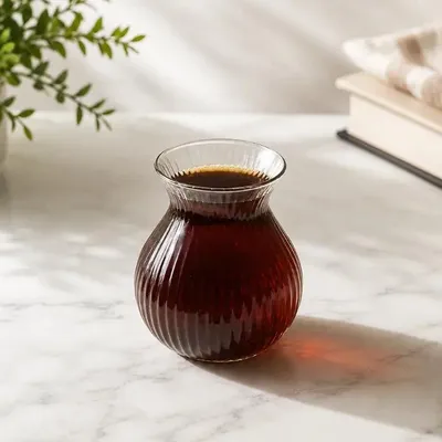 Image de Mulex verres à thé cannelés set de 6, 200 ml, avec anse