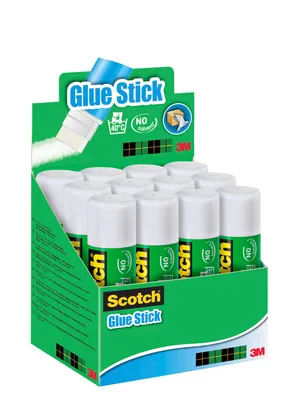 Produktbild von Scotch® Permanent Klebestift - Aufsteller mit 12 Stiften - Klebesticks 40 g