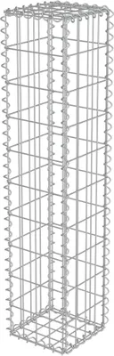 Obrázek produktu pro vidaXL Gabionová stěna s krytem z pozinkované oceli 20 × 20 × 100 cm