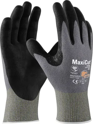 Produktbild von Schnittschutzhandschuhe MaxiCut Ultra 44-4745D Gre 8 hellgrau/schwarz EN 388 PSA-Kategorie II