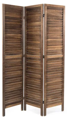 Produktbild von RAUMTEILER "COTTAGE" | 3-teilig, Holz | Paravent | Farbe: braun