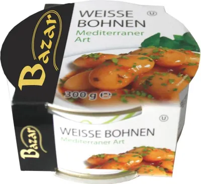 Produktbild von Bazar Weiße Bohnen Mediterraner Art 300g
