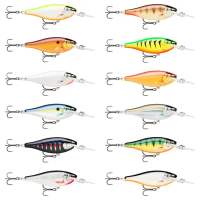Produktbild von Rapala Shad Rap Elite - Wobbler, Farbe:Gilded Firetiger, Länge / Gewicht / Hakengröße / Lauftiefe:5.5cm / 7g / Gr. 8 / 2.4m-2.7m