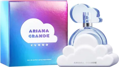 A perfume box and bottle are displayed against a white background.