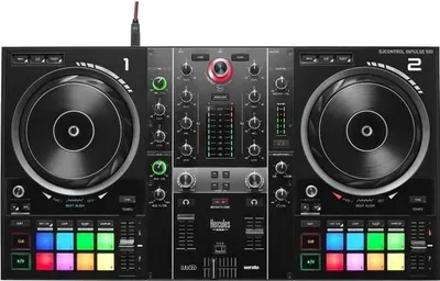 Immagine prodotto di Hercules DJControl Inpulse 500 DJ Controller, interfaccia audio integrata, 16 pad RGB, compatibile con Serato DJ Lite e DJUCED