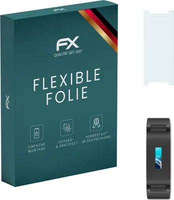 Produktbild von atFoliX FX-ActiFleX 3x Schutzfolie kompatibel mit Withings Pulse HR Folie