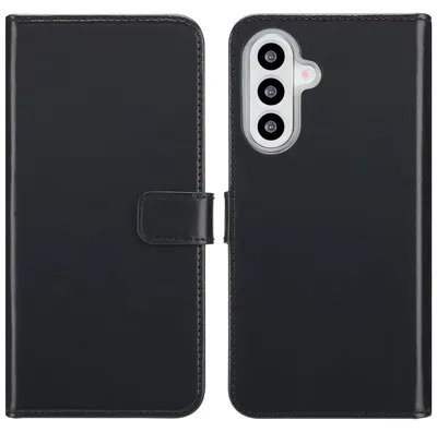 Immagine prodotto di Custodia a libro in vera pelle Selencia per Samsung Galaxy A26 - Nero