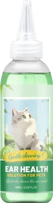 Produktbild von 60 ml Ohrreiniger für Haustiere, nicht reizend, für Katzen und Hunde, Ohrreinigungsflüssigkeit, sanfter Ohrenschmalzentferner, Heimtierbedarf