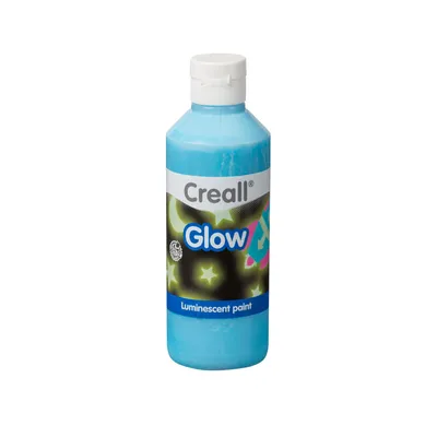Image de Creall Glow in the Dark Verf Blauw, 250ml