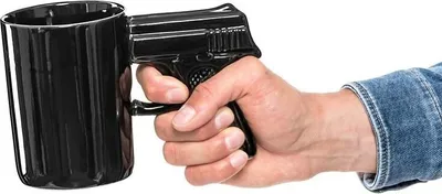 Zdjęcie produktu dla Wystrzałowy Kubek Pistolet - dla Prawdziwych Twardzieli