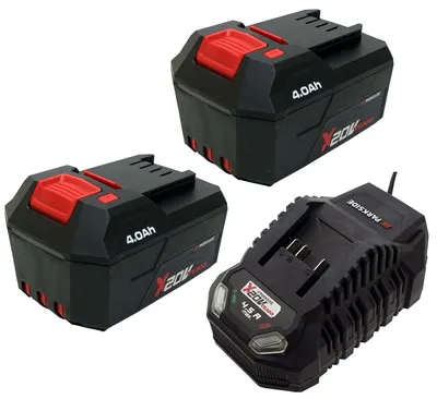 Produktbild von PARKSIDE® 20 V Akkuset / inkl. 2 Akkus (4 Ah) und Ladegerät (4,5 A)