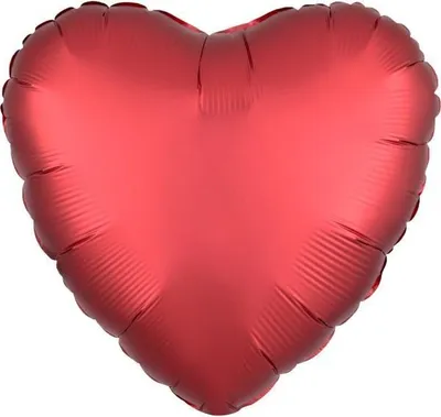 Produktbild von amscan® 9914135 Folienballon Herz rot - Ø 43 cm