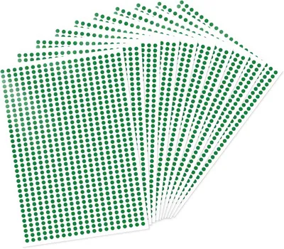 Productafbeelding van Runde vinylplakpunten, groen, 6,3 mm, 7000 stuks, voor organisatiedoeleinden
