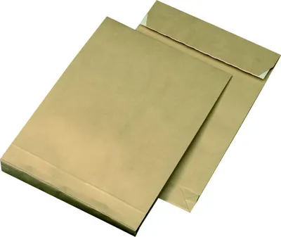 Produktbild von 250 Faltentaschen Versandtaschen E4 m. 4cm Falte 150g/m²