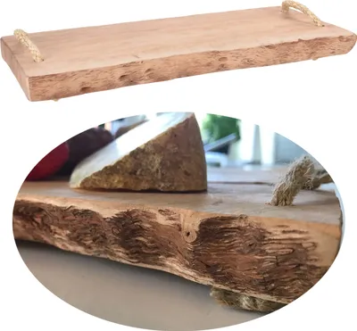 Produktbild von LS-LebenStil XL Mango Schneidebrett Nature 50cm Echt-Holz Küchenbrett Vesperbrett Servierbrett