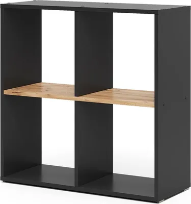 Produktbild von Raumteiler Vicco Tetra Anthrazit/Goldkraft Eiche 72 x 72.6 cm, Model 56301