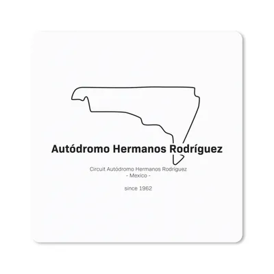 Produktbild von MuchoWow® Mauspad Mousepad Formel 1 - Mexiko - Rennstrecke 20x20 cm - Mousepads - Maus Mat - Pad - Mausunterlage - Desk Mat - Bureauartikeln