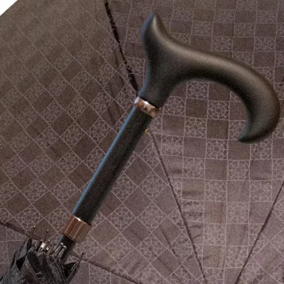 Obrázek produktu pro Deštník Gastrock s nastavitelnou holí - průměr 102 cm - 85 až 94 cm - polyesterový potah - acetátová rukojeť - vzor kompasové růžice na potahu
