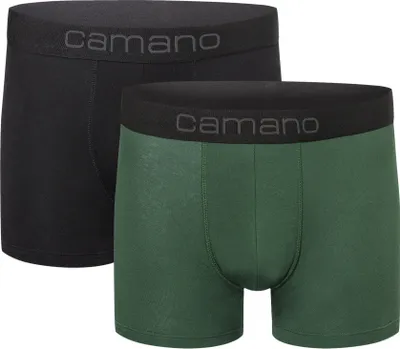 Produktbild von Camano Boxershorts Comfort mit nachhaltigerer Baumwolle (BCI) 2er Pack sycamore green XL