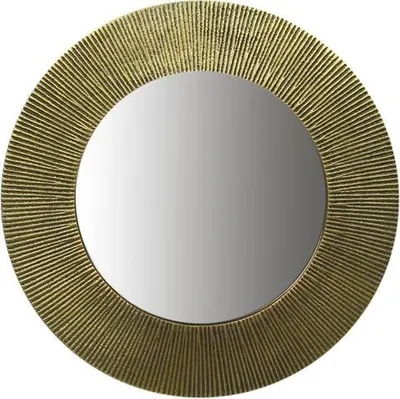 Produktbild von Kaheku Wandspiegel Glowy messing antik 35 Ø  123501198
