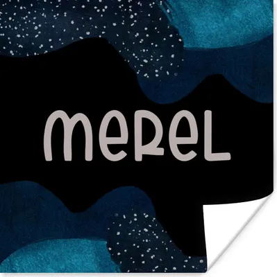 Produktbild von MuchoWow® Poster Merel - Pastell - Mädchen 50x50 cm - Wohnzimmerdekoration