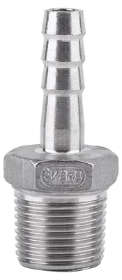 Schlauchanschluss Edelstahl SS304 BSP 1/8"–3/4" (3/8=8mm)