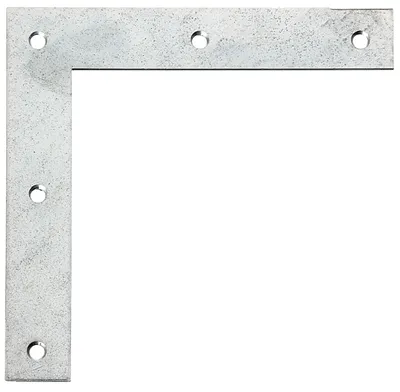 Zdjęcie produktu dla Kątownik narożny Alberts 847661, ocynkowany metodą Sendzimira, 120 x 120 x 20 mm, zestaw 40 sztuk