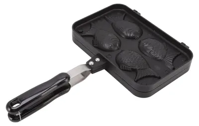 Produktbild von Omgoods – Taiyaki-Kuchenform – Waffeleisen in Fischform (doppelt) mit Antihaftbeschichtung