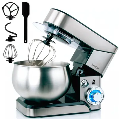 Küchenmaschine 1800 W, 5 L, 6 Geschw. + Puls, Edelstahl
